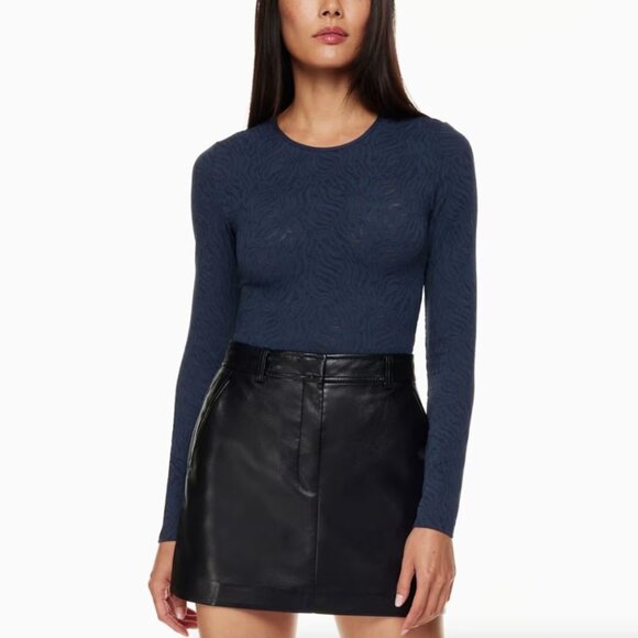 Aritzia Babaton Shapelace Crew Longsleeve Bodysuit - Picture 8 of 8